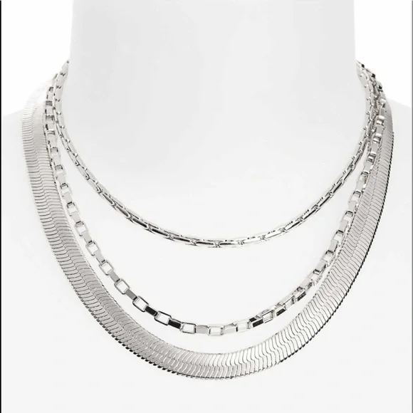Silver Layered Chain Necklace from Nordstrom - Picture 1 of 6